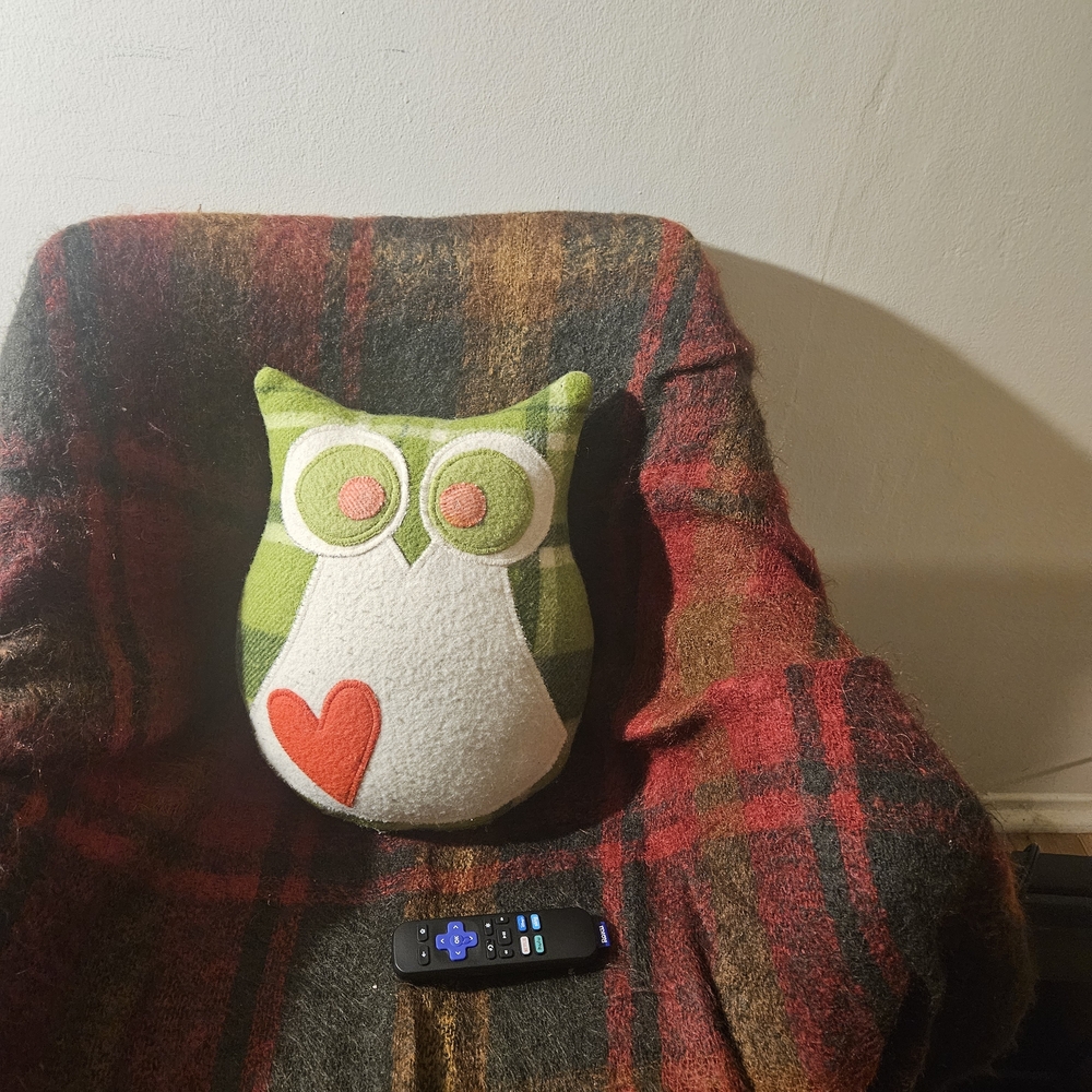Green and White Owl